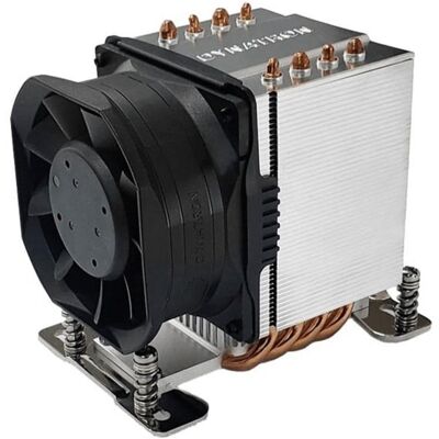 Refrigeración por aire Dynatron Socket SP6 sTR5 Torre única A55 con ventilador PWM Refrigeración por aire Dynatron Socket SP6 sTR5 Torre única A55 con ventilador PWM