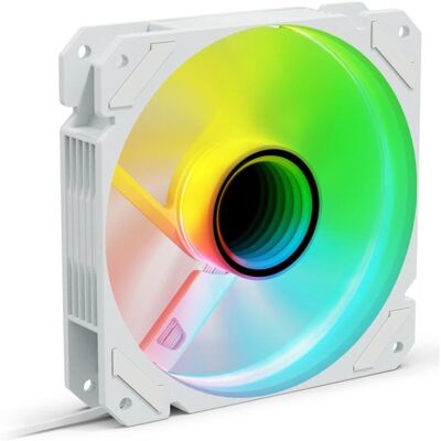 Refrigeración aire Sharkoon 120 mm SHARK Mirror PWM RGB REVERSE blanco Refrigeración aire Sharkoon 120 mm SHARK Mirror PWM RGB REVERSE blanco