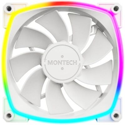 Refrigeración Aire Montech RX120 PWM 120 mm Blanco LED RGB direccionable Refrigeración Aire Montech RX120 PWM 120 mm Blanco LED RGB direccionable