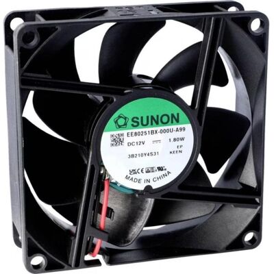 Refrigeración aire Sunon 80 mm 2600 RPM EF80251B3-1000U-A99 silencioso Refrigeración aire Sunon 80 mm 2600 RPM EF80251B3-1000U-A99 silencioso