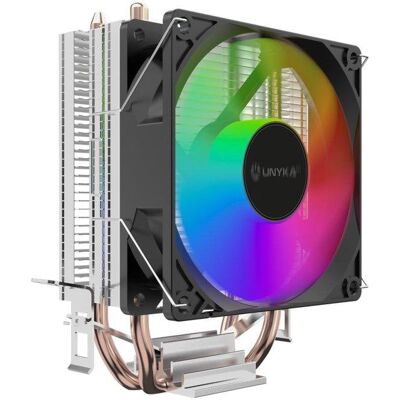 Refrigeración aire UNYKAch Socket Intel LGA 1851 AMD AM5 92x123x65 mm H21 ARGB Refrigeración aire UNYKAch Socket Intel LGA 1851 AMD AM5 92x123x65 mm H21 ARGB