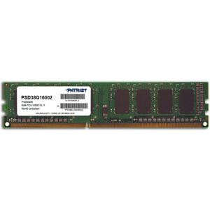 Memoria RAM Patriot Signature Line PSD38G16002 8GB 1x8GB DDR3 1600MHz CL11 Unbuffered DIMM Memoria RAM Patriot Signature Line PSD38G16002 8GB 1x8GB DDR3 1600MHz CL11 Unbuffered DIMM