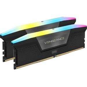 Memoria RAM Corsair Vengeance RGB 32GB 2x16GB DDR5 6000MHz CL38 Intel XMP AMD EXPO Gris Memoria RAM Corsair Vengeance RGB 32GB 2x16GB DDR5 6000MHz CL38 Intel XMP AMD EXPO Gris