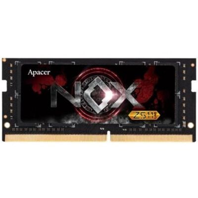 Memoria RAM Apacer 16GB DDR4 3200MHz NOX SO-DIMM Memoria RAM Apacer 16GB DDR4 3200MHz NOX SO-DIMM