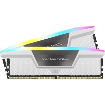 Memoria RAM Corsair Vengeance RGB 32GB 2x16GB DDR5 6400MHz CL36 Blanco AMD EXPO Intel XMP Memoria RAM Corsair Vengeance RGB 32GB 2x16GB DDR5 6400MHz CL36 Blanco AMD EXPO Intel XMP