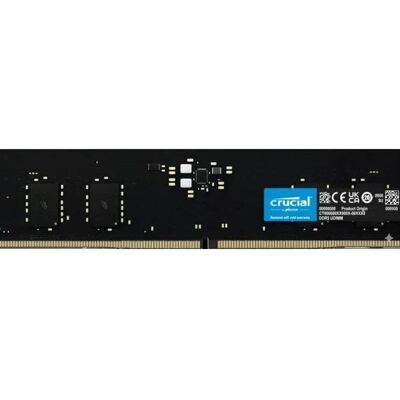 Memoria RAM Crucial 32GB 1x32GB DDR5 5600MHz CL46 AMD EXPO Intel XMP Negro Memoria RAM Crucial 32GB 1x32GB DDR5 5600MHz CL46 AMD EXPO Intel XMP Negro