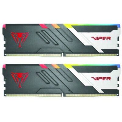 Memoria RAM Patriot Viper Venom 48GB 2x24GB DDR5 6000MHz CL30 RGB Negro Blanco AMD EXPO Intel XMP Memoria RAM Patriot Viper Venom 48GB 2x24GB DDR5 6000MHz CL30 RGB Negro Blanco AMD EXPO Intel XMP