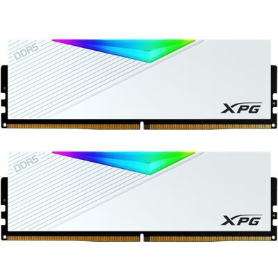Memoria RAM ADATA LANCER RGB 64GB 2x32GB DDR5 6000MHz CL30 AMD EXPO Blanco Memoria RAM ADATA LANCER RGB 64GB 2x32GB DDR5 6000MHz CL30 AMD EXPO Blanco