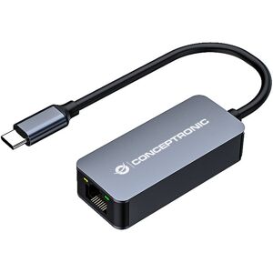Conceptronic ABBY12GC Adaptador de Red USB-C a RJ-45 2.5GbE Wake-on-LAN Gris Conceptronic ABBY12GC Adaptador de Red USB-C a RJ-45 2.5GbE Wake-on-LAN Gris
