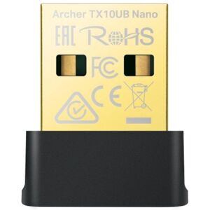 Tarjeta de Red TP-Link Archer TX10UB Nano USB 600 Mbit/s Dual Band Bluetooth 5.3 Tarjeta de Red TP-Link Archer TX10UB Nano USB 600 Mbit/s Dual Band Bluetooth 5.3
