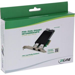 Tarjeta de Red InLine 51125P PCI Express 2 Puertos Gigabit Ethernet USB 3.2 Gen1 Tarjeta de Red InLine 51125P PCI Express 2 Puertos Gigabit Ethernet USB 3.2 Gen1