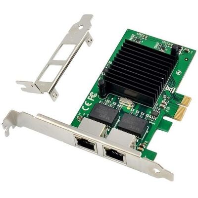 Tarjeta de Red MicroConnect MC-PCIEX1-82575 PCIe Dual Port Gigabit Ethernet Tarjeta de Red MicroConnect MC-PCIEX1-82575 PCIe Dual Port Gigabit Ethernet