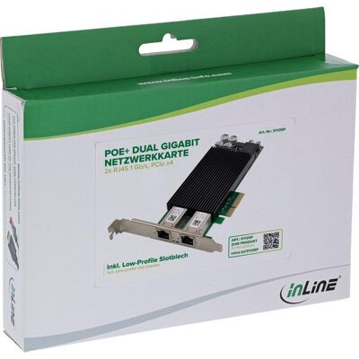Tarjeta de Red InLine 51125P PCI Express 2 Puertos Gigabit Ethernet USB 3.2 Gen1 Tarjeta de Red InLine 51125P PCI Express 2 Puertos Gigabit Ethernet USB 3.2 Gen1