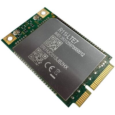 Tarjeta de Red MikroTik R11E-LTE7 miniPCIe 300 Mbit/s LTE 4G Verde Negro Tarjeta de Red MikroTik R11E-LTE7 miniPCIe 300 Mbit/s LTE 4G Verde Negro