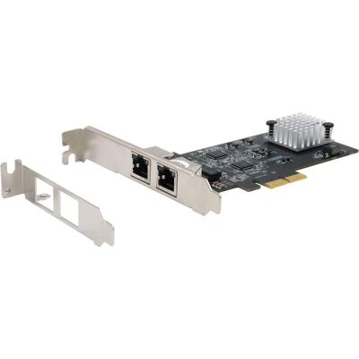 Tarjeta de red Exsys EX-60152 PCI Express x2 5 Gbit/s con doble puerto RJ45 Tarjeta de red Exsys EX-60152 PCI Express x2 5 Gbit/s con doble puerto RJ45