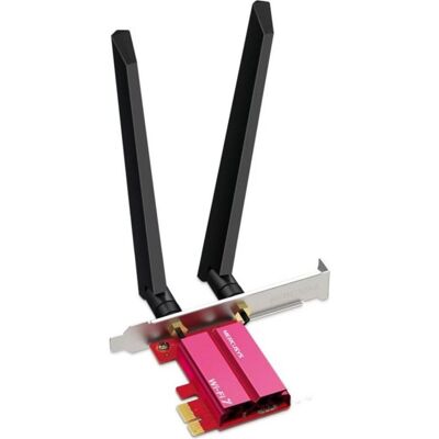 Tarjeta de red Mercusys MA47BE PCIe Wi-Fi 7 Tri-Band 5765 Mb/s Bluetooth 5.4 Tarjeta de red Mercusys MA47BE PCIe Wi-Fi 7 Tri-Band 5765 Mb/s Bluetooth 5.4