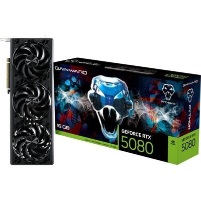 Tarjeta Gráfica Gainward GeForce RTX 5080 Python III 16GB GDDR7 Reflex 2 RTX AI DLSS4.5 Tarjeta Gráfica Gainward GeForce RTX 5080 Python III 16GB GDDR7 Reflex 2 RTX AI DLSS4.5