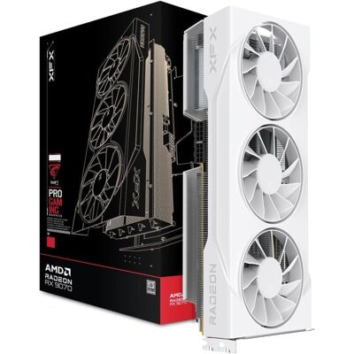 Tarjeta Gráfica XFX Radeon RX 9070 GRE 12GB GDDR6 PCIe 5.0 White Tri-Force Tarjeta Gráfica XFX Radeon RX 9070 GRE 12GB GDDR6 PCIe 5.0 White Tri-Force