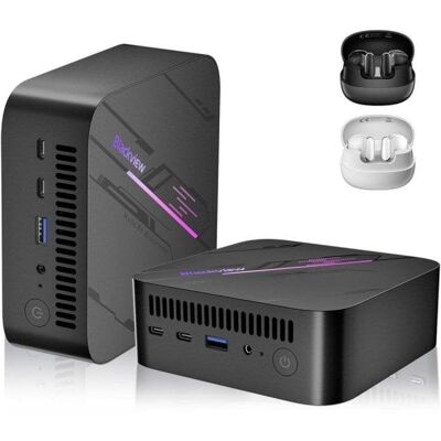 PC Sobremesa Blackview MP100 AMD Ryzen 5 7430U 16GB 512GB SSD Wi-Fi 6 RGB PC Sobremesa Blackview MP100 AMD Ryzen 5 7430U 16GB 512GB SSD Wi-Fi 6 RGB