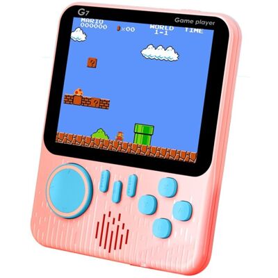 Klack G7 Consola con 666 Juegos Clásicos Retro con Pantalla de 3.5" y Conectividad a Tv Rosa Klack G7 Consola con 666 Juegos Clásicos Retro con Pantalla de 3.5" y Conectividad a Tv Rosa