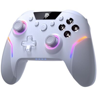 EasySMX X20 Gamepad Inalámbrico RGB Bluetooth/2.4GHz 1000mAh USB-C Blanco para PC/Switch/Android/iOS EasySMX X20 Gamepad Inalámbrico RGB Bluetooth/2.4GHz 1000mAh USB-C Blanco para PC/Switch/Android/iOS