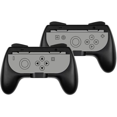 Funda antideslizante Konix para Joy-Con Switch 2 pack 2 unidades negro y gris Funda antideslizante Konix para Joy-Con Switch 2 pack 2 unidades negro y gris