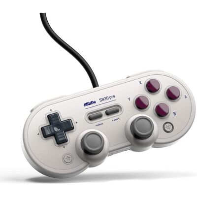 Mando 8Bitdo SN30 Pro Gris Cruceta Analógica/Digital USB PC Switch Mando 8Bitdo SN30 Pro Gris Cruceta Analógica/Digital USB PC Switch