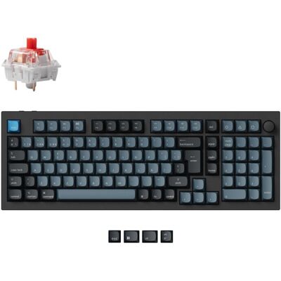 Keychron Q5 Pro QMK/VIA Teclado Mecánico Inalámbrico Fully Assembled Knob Carbon Black K Pro Red Keychron Q5 Pro QMK/VIA Teclado Mecánico Inalámbrico Fully Assembled Knob Carbon Black K Pro Red
