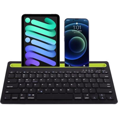 Klack Teclado Multidispositivo Recargable Bluetooth de 2 Canales en Español (Incluye Ñ) Negro Klack Teclado Multidispositivo Recargable Bluetooth de 2 Canales en Español (Incluye Ñ) Negro