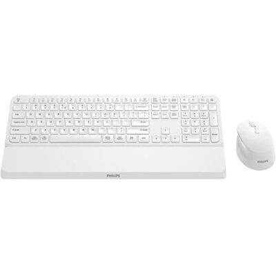 Combo de teclado y ratón inalámbrico Philips SPT6607W/16 - Blanco Combo de teclado y ratón inalámbrico Philips SPT6607W/16 - Blanco