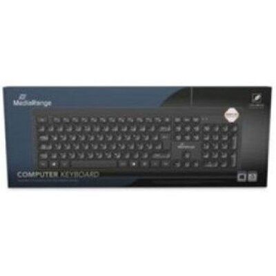 Teclado Mediarange MROS101 clásico cableado Layout Español plano USB negro Teclado Mediarange MROS101 clásico cableado Layout Español plano USB negro