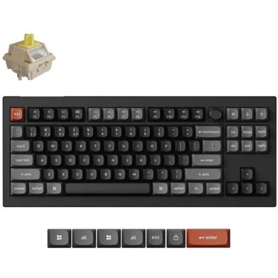 Teclado Keychron V3 Ultra 8K TKL RGB mecánico inalámbrico Hot-Swappable Spanish Layout Keycaps PBT Teclado Keychron V3 Ultra 8K TKL RGB mecánico inalámbrico Hot-Swappable Spanish Layout Keycaps PBT