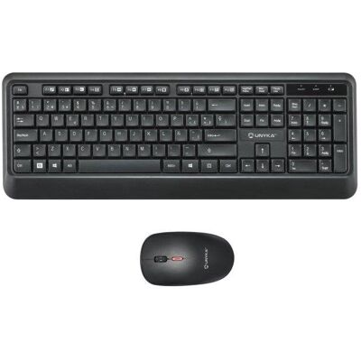 Teclado UNYKAch Combo UK39 Wireless de membrana con ratón óptico DPI ajustable Teclado UNYKAch Combo UK39 Wireless de membrana con ratón óptico DPI ajustable