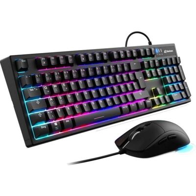 Set Teclado y Ratón Gaming Sharkoon SKILLER SGB15 RGB Negro Set Teclado y Ratón Gaming Sharkoon SKILLER SGB15 RGB Negro