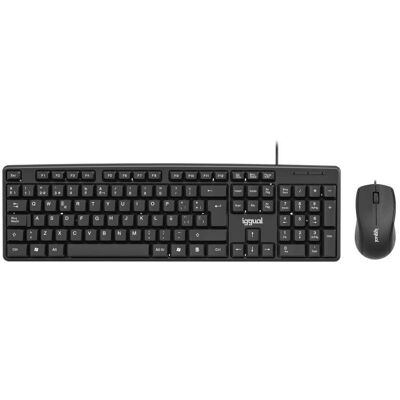 Teclado IGGUAL COM-CK-STANDARD alámbrico completo con ratón USB QWERTY Spanish Teclado IGGUAL COM-CK-STANDARD alámbrico completo con ratón USB QWERTY Spanish