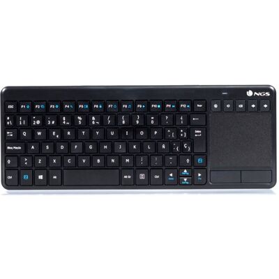 NGS TV Warrior Teclado Inalámbrico con Teclas Multimedia / SmartTV y Touchpad Qwerty Español NGS TV Warrior Teclado Inalámbrico con Teclas Multimedia / SmartTV y Touchpad Qwerty Español