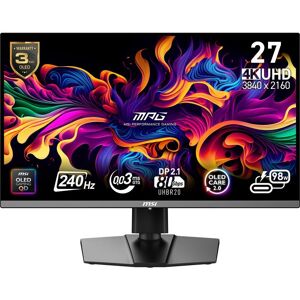 Monitor MSI MPG 272URXDE 26,5" UltraHD 4K 240Hz QD-OLED 1ms Ajuste Altura Monitor MSI MPG 272URXDE 26,5" UltraHD 4K 240Hz QD-OLED 1ms Ajuste Altura