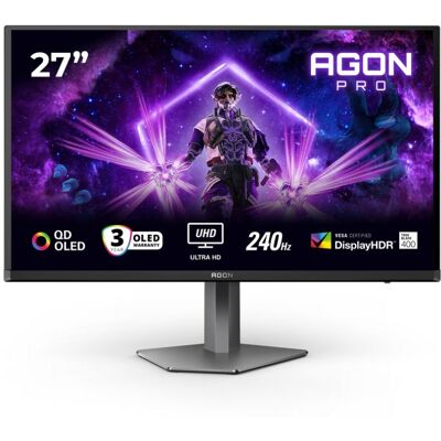 AOC AG276UZD 26.5" QD-OLED UltraHD 4K 240Hz 0.03ms HDR 400 Adaptive Sync USB-C AOC AG276UZD 26.5" QD-OLED UltraHD 4K 240Hz 0.03ms HDR 400 Adaptive Sync USB-C