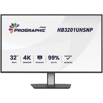 Monitor iiyama Pro Graphics HB3201UHSNP-B1 32" UltraHD 4K 60Hz IPS USB-C KVM Altavoces Monitor iiyama Pro Graphics HB3201UHSNP-B1 32" UltraHD 4K 60Hz IPS USB-C KVM Altavoces