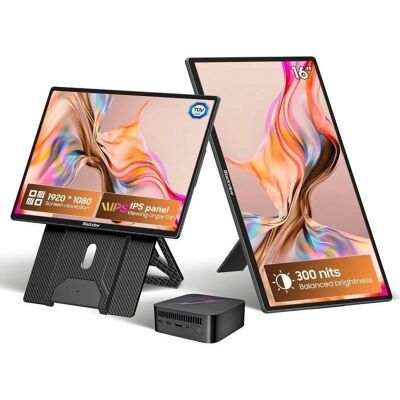 Monitor Blackview Table 9 16" IPS FullHD+ 60Hz Altavoces Integrados Soporte 360° TÜV SÜD Monitor Blackview Table 9 16" IPS FullHD+ 60Hz Altavoces Integrados Soporte 360° TÜV SÜD