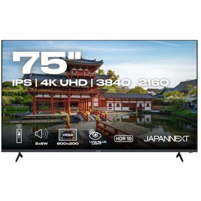 Monitor JAPANNEXT JN-IPS7500UHDR-U 75" UltraHD 4K 60Hz IPS HDR Altavoces FreeSync G-Sync Monitor JAPANNEXT JN-IPS7500UHDR-U 75" UltraHD 4K 60Hz IPS HDR Altavoces FreeSync G-Sync
