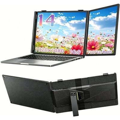 Blackview SCM5 Extensor de pantalla portátil 14" Full HD IPS 1080P, ángulo 178°, USB-C Plug & Play Blackview SCM5 Extensor de pantalla portátil 14" Full HD IPS 1080P, ángulo 178°, USB-C Plug & Play