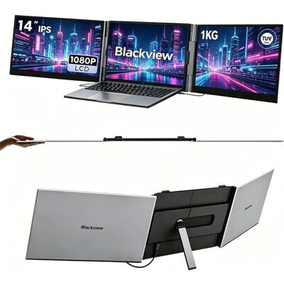 Monitor Blackview DCM6 Pro 14" FullHD 60Hz IPS Portátil Ultrafino USB-C Protección Ocular Monitor Blackview DCM6 Pro 14" FullHD 60Hz IPS Portátil Ultrafino USB-C Protección Ocular