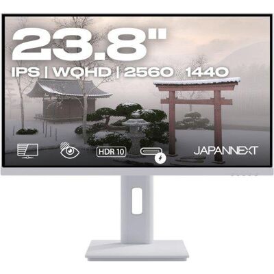 Monitor JAPANNEXT 23,8" QHD IPS USB-C 65 W KVM blanco Monitor JAPANNEXT 23,8" QHD IPS USB-C 65 W KVM blanco