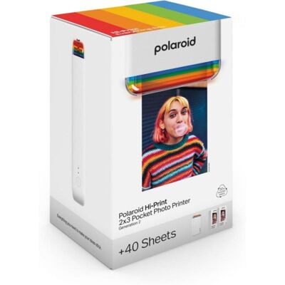 Impresora Fotográfica Polaroid Hi-Print 6438 Bluetooth Dye-Sub Portátil Blanco 2,1x3,4" Impresora Fotográfica Polaroid Hi-Print 6438 Bluetooth Dye-Sub Portátil Blanco 2,1x3,4"