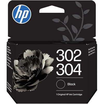 HP 302/304 Cartucho de Tinta Original Negro Compatible con Impresoras DeskJet ENVY y OfficeJet HP 302/304 Cartucho de Tinta Original Negro Compatible con Impresoras DeskJet ENVY y OfficeJet