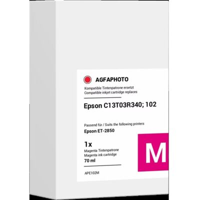 Cartucho de tinta compatible AGFAPHOTO APE102M Magenta Cartucho de tinta compatible AGFAPHOTO APE102M Magenta