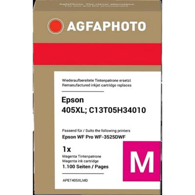 Cartucho de tinta AGFAPHOTO APET405XLMD Magenta para Epson Cartucho de tinta AGFAPHOTO APET405XLMD Magenta para Epson