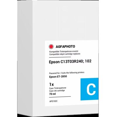 Cartucho de tinta compatible AGFAPHOTO Cyan para Epson Cartucho de tinta compatible AGFAPHOTO Cyan para Epson