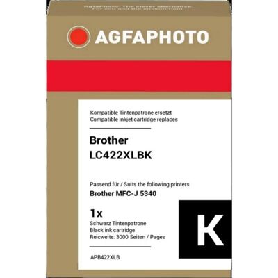 Cartucho de tinta compatible AGFAPHOTO negro para impresoras Brother Cartucho de tinta compatible AGFAPHOTO negro para impresoras Brother
